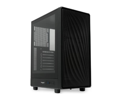 [Корпуса] Case HSPD M510, Mesh Mid Tower, Black, TG, 0.5 SPCC, no fans ATX, mATX, mITX 180/280/160mm 1x2.5