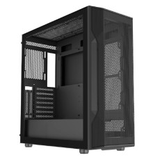 Case SAMA S40E Black, Midi-Tower, TG, no fans, 2xUSB 3.0 + 1xUSB 3.1 Type-C, ATX, mATX, mITX Black