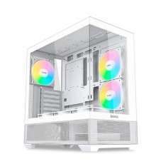 Case SAMA V40 White, Midi-Tower, TG, 6x120mm ARGB, 2xUSB 3.0 + 1xUSB 3.1 Type-C, ATX, mATX, mITX White