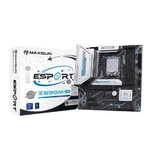 MAXSUN MS-eSport Z890M WIFI (Socket 1851, mATX, 4*DDR5(256Gb), DP/HDMI, 4*SATA3, 3*M.2, 1xPCI-Ex16/1xPCI-Ex4/1*PCIEx1, 1*Type-C, 4*USB 2.0, 2*USB 3.2, LAN 1*2.5G, BT 5.2, Wi-Fi 6 SPDIF, black)