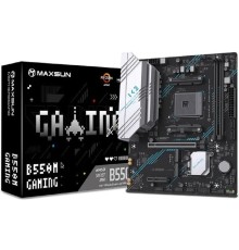 MAXSUN MS-B550M GAMING WIFI (Socket AM4, mATX, 2*DDR4, VGA/HDMI, 2*SATA3, 2*M.2, 1*PCIEx16/1*PCIEx4, 4*USB 2.0, 2*USB 3.2 Gen1, Wi-Fi 5,  LAN 1*1G, RTL)