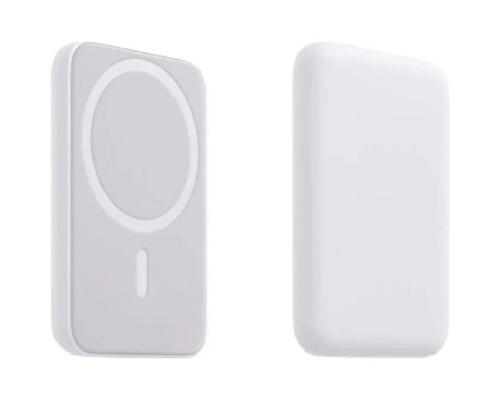 [Зарядные устройства] Rexant (30-2053) Портативное беспроводное зарядное устройство Power Bank (аккумуляторная батарея) 5000 mAh, MagSafe, белое