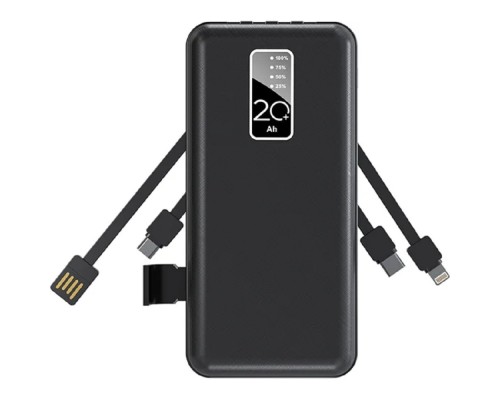 [Зарядные устройства] Rexant (30-2039) Портативное зарядное устройство Power Bank (аккумуляторная батарея) 20000 mAh, черное 