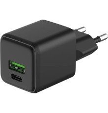 Rexant (18-2202) Сетевое зарядное устройство с двумя портами USB-A и Type-C, 20Вт GaN 