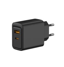 Rexant (18-2219) Сетевое зарядное устройство с портами USB-A и USB-C, 30Вт, черное 