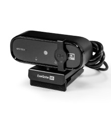 Exegate EX299308RUS Веб-камера ExeGate Stream C938 2K AF (5Мп, 2560х1440, 1440P, 30fps, автоматический фокус, защитная шторка, 4-линзовый объектив, микрофон с шумоподавлением, универсальное крепление)