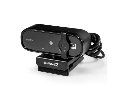 [веб камеры ] Exegate EX299308RUS Веб-камера ExeGate Stream C938 2K AF (5Мп, 2560х1440, 1440P, 30fps, автоматический фокус, защитная шторка, 4-линзовый объектив, микрофон с шумоподавлением, универсальное крепление)