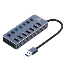 5bites Концентратор HB37-313SL USB3.0 -> 7*USB3.0 / AL / SILVER