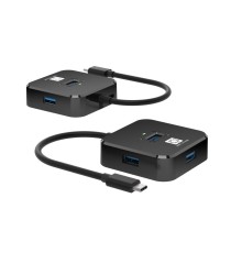 5bites Концентратор HB34C-316BK TYPE-C -> 4*USB3.0 / BLACK