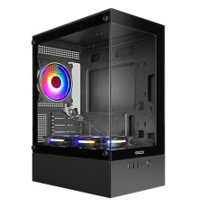 Ginzzu CL475 mATX FAN 3*12LC4 передняя панель Стекло