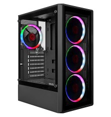 Ginzzu CL325 ATX FAN 4*RR4 FRGB передняя панель Стекло