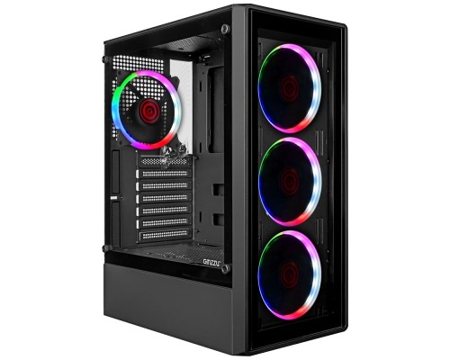 [корпус] Ginzzu CL325 ATX FAN 4*RR4 FRGB передняя панель Стекло