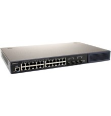 SW-8244/LST(370W) Управляемый L2+ стекируемый PoE коммутатор Gigabit Ethernet на 24 RJ45 PoE + 4 x SFP uplink порта.