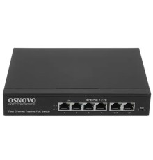 SW-20600/A(80W) Passive PoE коммутатор Fast Ethernet на 6 портов.