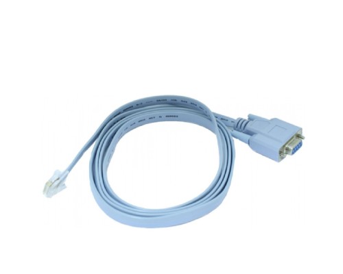 [Коммутаторы, модули, беспроводное оборудование] Console-RJ45-DB9F Консольный кабель для подключения сетевого оборудования к компьютеру по стандарту RS-232.