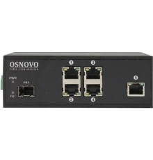 SW-40501/IC Промышленный PoE коммутатор Fast Ethernet на 6 портов.