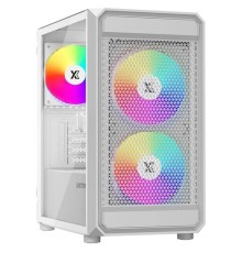 XASTRA Корпус  A303M 3ARGB White mATX/Mesh/ tempered glass / 2x140mm + 1x120mm ARGB PWM fans/ Door/ A303M-2FC14A-1FC12A-D-WH
