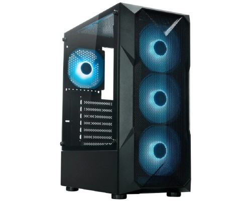[Корпуса] XASTRA Корпус  A304 4ARGB Black ATX/Mesh/half-size TG/4x120mm ARGB FC fans/ A304-4FC12A