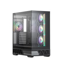 XASTRA Корпус Q700 7ARGB-C10-UC Black ATX/Aquarium/Screewless/7x120mm ARGB PWM mirror fans/Argb+PWM HUB 10port/Type C Q700-7FM12A-C10-UC