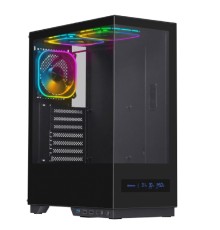 Defender Корпус компьютерный HyperHub Pro черный,ATX,display,TypeC,3fans