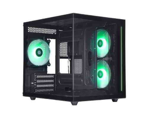 [Корпус] Defender Корпус компьютерный NovaCube черный,mATX,3fan,switchM/BSync
