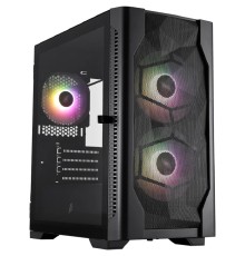 1STPLAYER Корпус DK D4-M ARGB Black / mATX / 2x140mm & 1x120mm ARGB fans / D4-M-BK-2F7-14-1F7