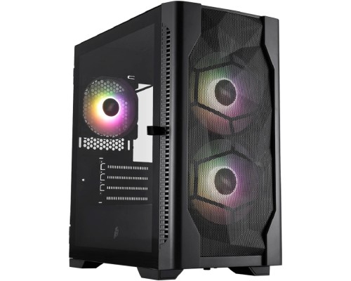 [Корпус] 1STPLAYER Корпус DK D4-M ARGB Black / mATX / 2x140mm & 1x120mm ARGB fans / D4-M-BK-2F7-14-1F7