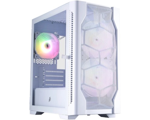 [Корпус] 1STPLAYER Корпус DK D4-M ARGB White / mATX / 2x140mm & 1x120mm ARGB fans / D4-M-WH-2F7-14-W-1F7-W