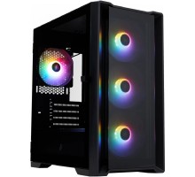 1STPLAYER Корпус TRILOBITE T4-G GLASS FRGB Black / mATX / 4x120mm FRGB fans / T4-G-BK-4F1