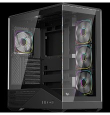 1STPLAYER Корпус GM7 ARGB Black / ATX / 4x120mm ARGB fans / GM7-BK-3FN7R-1FN7