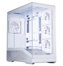 1STPLAYER Корпус GM7 ARGB Silver / ATX / 4x120mm ARGB fans / GM7-SV-3FN7R-W-1FN7-W