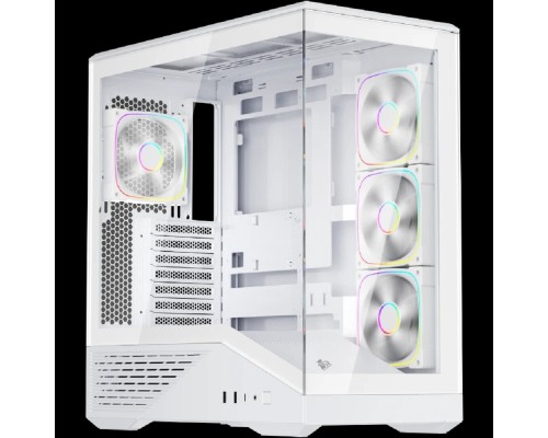 [Корпус] 1STPLAYER Корпус GM7 ARGB White / ATX / 4x120mm ARGB fans / GM7-WH-3FN7R-W-1FN7-W