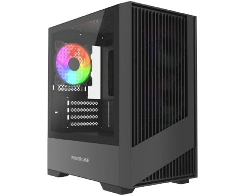 [Корпус] Powercase Корпус Mistral Micro A12B, Tempered Glass, 3x120mm FRGB fan, чёрный, mATX  (CMMA12B-L3)