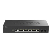D-Link DGS-1210-10X/ME/C1A Управляемый L2 коммутатор с 8 портами 10/100/1000Base-T и 2 портами 10GBase-X SFP+ 