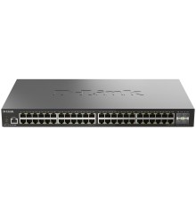 D-Link DGS-1210-52X/ME/C1A Управляемый L2 коммутатор с 48 портами 10/100/1000Base-T и 4 портами 10GBase-X SFP+