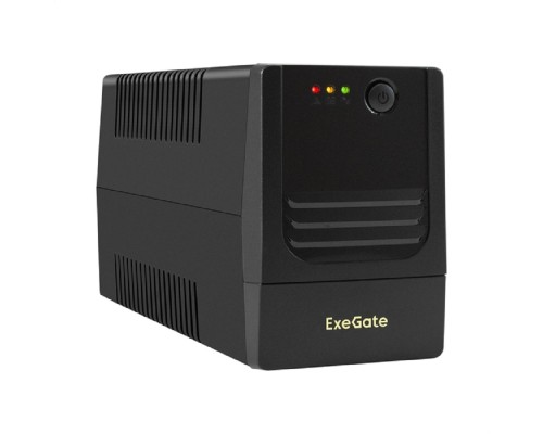 [ИБП] Exegate EX299484RUS ИБП ExeGate Power NB-650.LED.AVR.2SH (650VA/390W, LED, AVR, 2*Schuko, батарея 12V 7Ah, Black)
