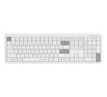 Клавиатура беспроводная A4Tech Fstyler FBX55C white (USB, BT/Radio, slim, Multimedia) (FBX55C)