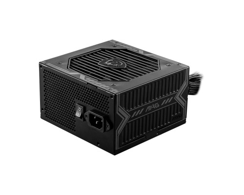 [Блок питания] Блок питания ПК/ Power Supply MSI MAG A750BN PCIE5, 750W 80+ Bronze (ATX, 3.0, PCIe 5.0, Non modular, 1x24(20+4)pin, 2xCPU 8(4+4)pin, 2xPCIe*2 8(6+2)pin, 1x12VHPWR, 5xSATA3, 2xMOLEX4pin, Active, 120x1