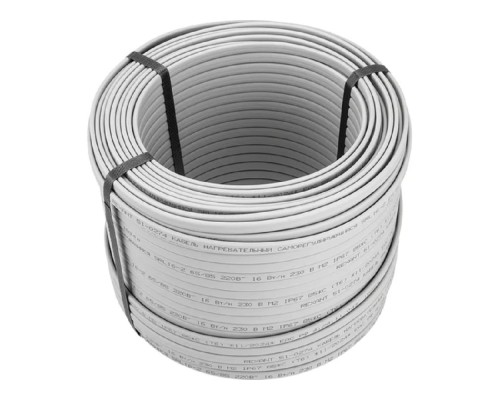 [Rexant Обогрев труб] Rexant (51-0181) Кабель греющий (нагревательный) саморегулирующийся SRL16-2, неэкранированный, 16Вт/м, 0,9мм2/105м, бухта 100м