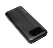 Gembird Портативный аккумулятор, 10000мАч, QC/PD, дисплей, черный (GPB-10Q)