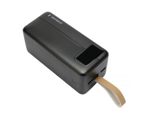 [Аксессуар] Gembird Портативный аккумулятор, 50000мАч, QC/PD, дисплей, черный (GPB-50Q)