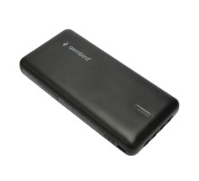 Gembird Портативный аккумулятор, 10000мАч, 2A, 4 встр.кабеля, черный (GPB-10C)
