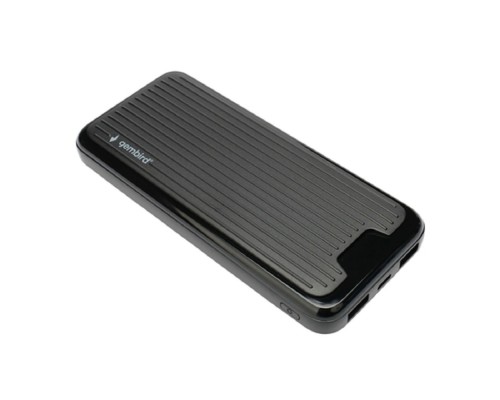 [Аксессуар] Gembird Портативный аккумулятор, 10000мАч, 2A, черный (GPB-10)