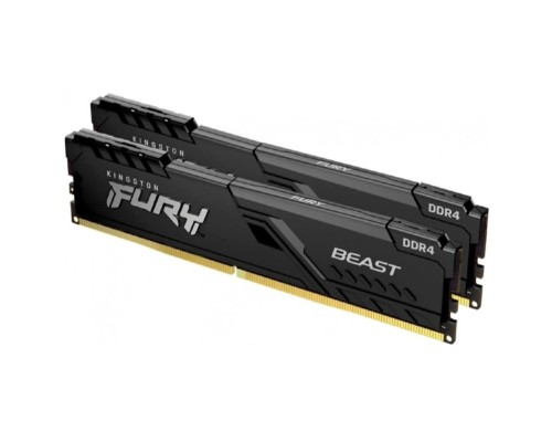 [Модуль памяти] Kingston 32GB 3200MT/s DDR4 CL16 DIMM (Kit of 2) 1Gx8 FURY Beast Black KF432C16BB1K2/32WP (Select Regions ONLY)
