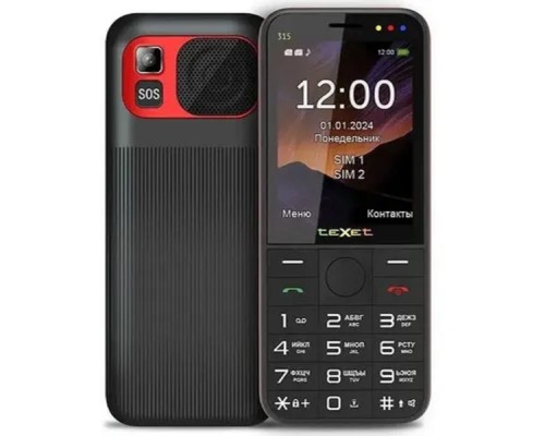 [Мобильный телефон] TEXET TM-315 цвет черный-красный