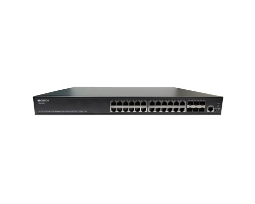[Сетевое оборудование] ORIGO OS5230P+/370W/A1A Управляемый L3 PoE-коммутатор 12x2.5GBase-T 802.3bt PoE, 12x2.5GBase-T 802.3at PoE, 6x10G SFP+, PoE-бюджет 370 Вт