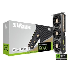 Видеокарта ZOTAC GAMING GeForce RTX 5070 SOLID NV 12Gb DDR7 192 bit  2165/2512 MHz  3*DP/HDMI 3*FAN (ZT-B50700D-10P) RTL 