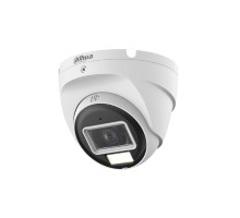 DAHUA DH-HAC-T1A21P-U-IL-0280B Купольная HDCVI-видеокамера 2Мп; CMOS; объектив 2.8мм; ИК 25м, Led 20м;  пластик