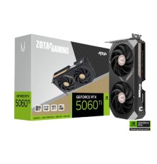 Видеокарта ZOTAC GAMING GeForce RTX 5060 Ti AMP 8GB GDDR7 128bit 2407/2632 MHz  3*DP/HDMI 2*FAN (ZT-B50610F-10M) RTL