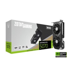 Видеокарта ZOTAC GAMING GeForce RTX 5070 Twin Edge 12GB GDDR7 192bit 2165/2512 MHz  3*DP/HDMI 2*FAN (ZT-B50700E-10P) RTL
